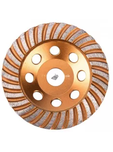   EXTOL INDUSTRIAL gyémántcsiszoló korong; 115mm×22,2mm, Turbo/lamellás jellegű