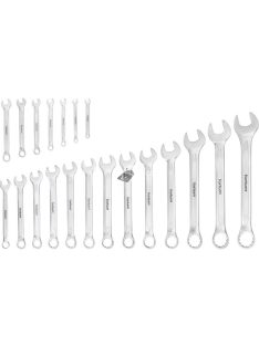   FORTUM csillag-villás kulcs klt. 21db, 6-32mm 61CrV5, mattkróm