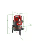 EXTOL PREMIUM automatikus lézeres vízszintező, ZÖLD, 1H4V6D (1 horizontális+ 4 vertikális+ 6 pont) pontosság:0,3 mm/1m