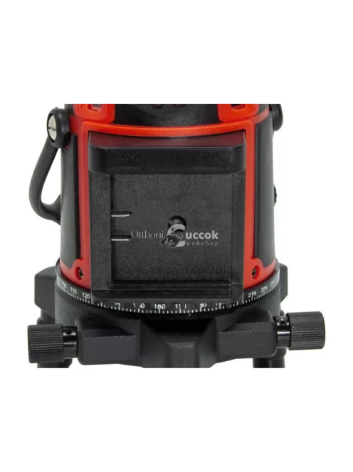 EXTOL PREMIUM automatikus lézeres vízszintező, ZÖLD, 1H4V6D (1 horizontális+ 4 vertikális+ 6 pont) pontosság:0,3 mm/1m