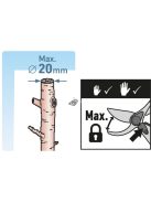 EXTOL PREMIUM metszőolló; 215mm, mellévágó, max. 20mm átvágás, SK5 acél penge, műanyag fogantyú