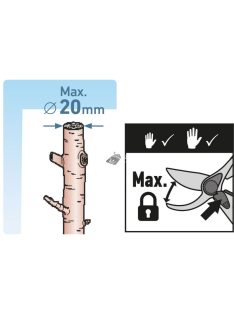   EXTOL PREMIUM metszőolló; 215mm, mellévágó, max. 20mm átvágás, SK5 acél penge, műanyag fogantyú