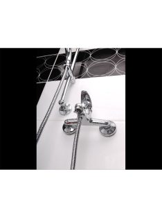   VIKING kádtöltő csaptelep 35mm, 150mm-es, falra szerelhető, fényes, zuhanycsatlakozóval (zuhanycső és -fej nélkül)