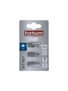 FORTUM behajtóhegy HEX, 3 db, S2 acél; H 4×25mm, bliszteren