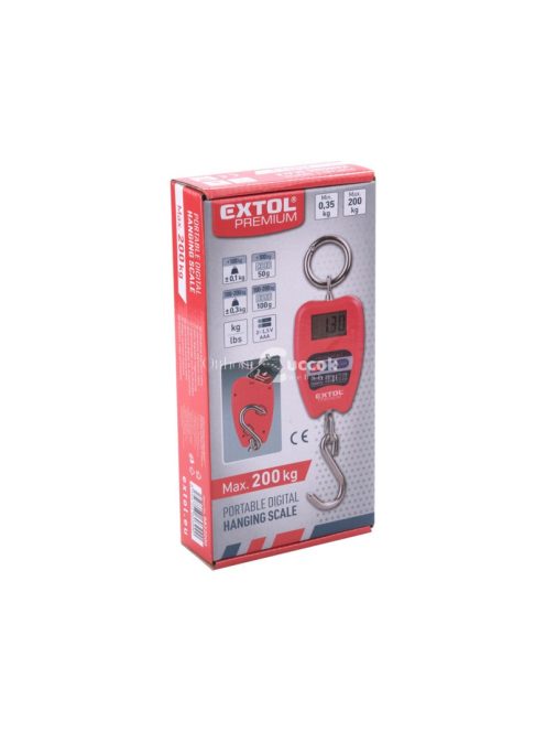EXTOL PREMIUM poggyász mérleg, digitális, max. 200 kg