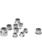 EXTOL PREMIUM racsnis csillag kulcs klt. 11db; cserélhető betétekkel: 8-19mm CrV. 72 foggal, 2 irányú forgás