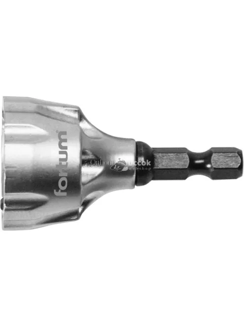 FORTUM sorjátlanító BIT (sorjázó adapter), 3-19mm, fúrógépbe fogható, 1/4'