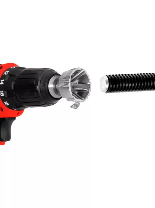 FORTUM sorjátlanító BIT (sorjázó adapter), 13-36 mm, fúrógépbe fogható, 9 mm