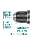 EXTOL INDUSTRIAL akkus ütvefúró és csavarozó, Share20V, 20V, Li-ion; 80Nm, AKKU és TÖLTŐ NÉLKÜL