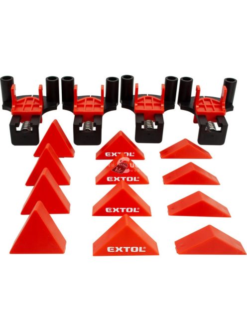 EXTOL PREMIUM derékszög szorító csipesz klt. 4 db