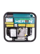 HERON benzin-gázmotoros áramfejlesztő, 3,7 kVA, 230V, 1 fázisú, inverteres