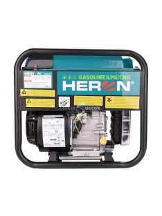   HERON benzin-gázmotoros áramfejlesztő, 3,7 kVA, 230V, 1 fázisú, inverteres