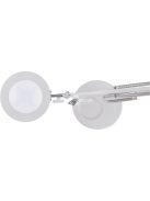 EXTOL LIGHT nagyító LED lámpa, asztali, Fehér, 7 W COB, 2400 Lm, 5× nagyítás; mechanikusan állítható rögzítés, USB töltőkábel