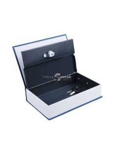   EXTOL CRAFT pénzkazetta, könyv típusú, 2db kulccsal, változó színekben, festett acél, műanyag/papír borítás ; 245×155×55mm