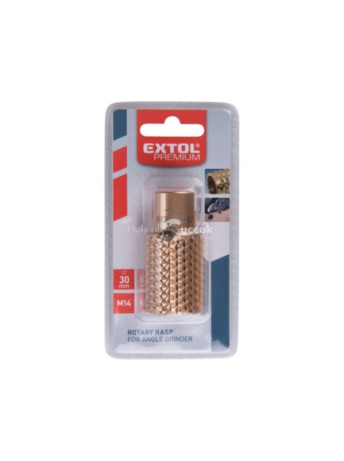 EXTOL PREMIUM csapos ráspoly sarokcsiszolóhoz, 30 mm, M14 befogás
