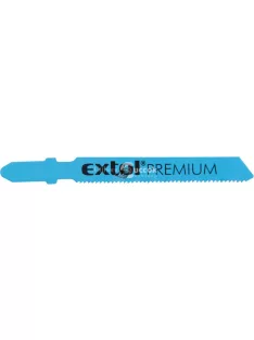  EXTOL PREMIUM dekopírlap fémre, 5db, Bosch befogás, HSS; 51×8×1,5mm, 1,2mm fogtáv, mart, hullámosított fogak, egyenes vágás, acé