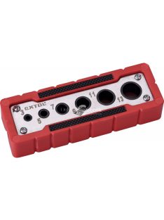   EXTOL PREMIUM fúróvezető sablon (fúrósablon) fúrószárakhoz, 6 méret: 3-13 mm