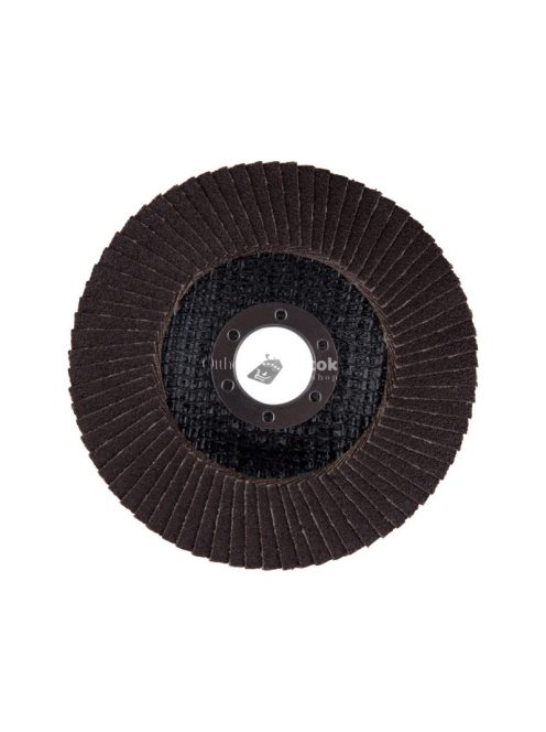 EXTOL PREMIUM lamellás csiszoló acél, Alu, műa. és fa munkadarabok csiszolására, 115×22mm; P80, kúpos, max.:13.200 ford./perc, E