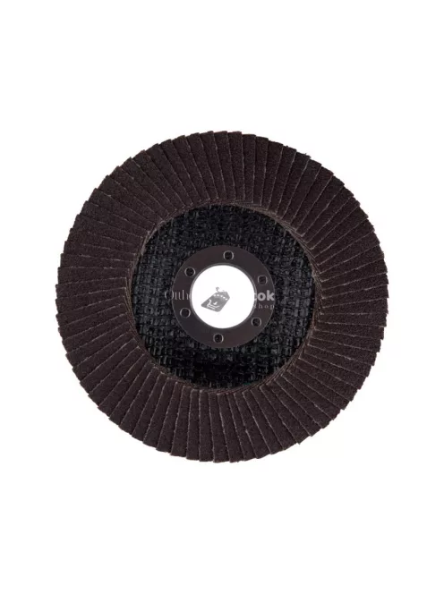 EXTOL PREMIUM lamellás csiszoló acél, Alu, műa. és fa munkadarabok csiszolására, 115×22mm; P100, kúpos,max.:13.200 ford./perc, E