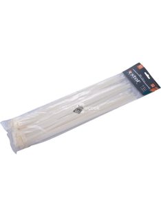   EXTOL PREMIUM kábelkötegelő 7,6×380mm 50db, fehér nylon; UV-, sav- és lúgálló