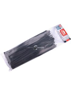   EXTOL PREMIUM kábelkötegelő 4,6×280mm 100db, EXTRA, fekete nylon; UV-, sav- és lúgálló