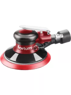   FORTUM pneumatikus rotációs csiszoló, 150mm, excentricitás: 5mm; 10.000 1/min, 226 l/min, 6 Bar, 1/4' tömlőcsatlakozó, 0,8 kg