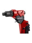 FORTUM szegecsanya- és popszegecs húzó fogó, 2az1ben, forgatható fejű, kétkaros; 260 mm, CrVMo fej, FORTUM