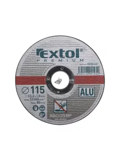   EXTOL PREMIUM vágókorong alumíniumhoz, szürke; 115×1,0×22,2mm, max 13300 ford/perc