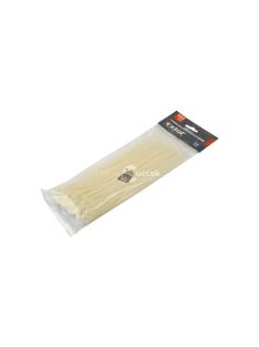   EXTOL PREMIUM kábelkötegelő 4,8×400mm 100db, fehér nylon; UV-, sav- és lúgálló