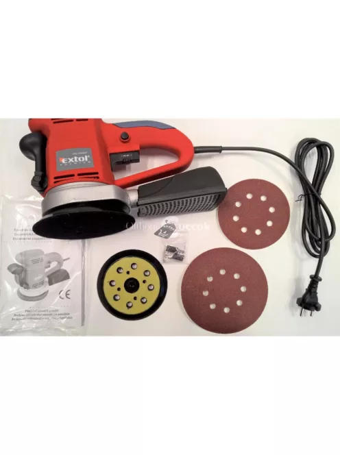 EXTOL PRMIUM rotációs (excentrikus) csiszológép 450W, átmérő:150/125mm, ford.:4000-13000