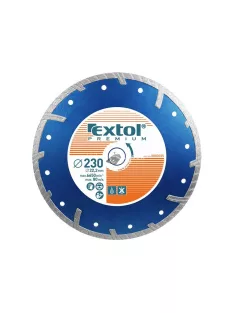   EXTOL PREMIUM gyémántvágó TURBO Plus; 125mm, száraz és vizes vágáshoz, vágási mélység: 2,5 cm