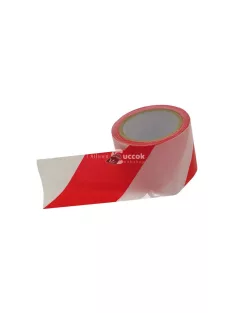   EXTOL CRAFT jelölő szalag, piros-fehér; 75mm×100m, polietilén (kordonszalag)