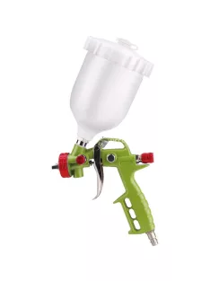   EXTOL CRAFT festékszóró pisztoly légkompresszorhoz, 700ml műanyag tartály, 1,5mm szórónyílás, 190L/perc, 4 Bar, 1/4' gyorscsatla