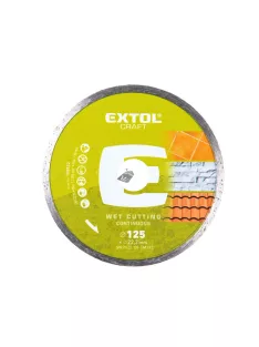   EXTOL CRAFT gyémántvágó csempevágáshoz (sima), vizes vágásra; 230×2,5×22,2mm, max.6.600 ford/perc