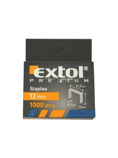   EXTOL PREMIUM tűzőgépkapocs (11,3×0,52×0,7); 12mm, 1000db