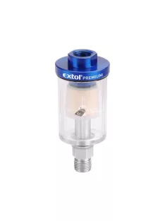   EXTOL PREMIUM mini levegőszűrő (nedvesség leválasztó), max. 8 Bar, 1/4, 48ml