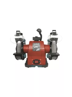   EXTOL PRMIUM kettős köszörűgép 520W, száraz, 200×16×25mm, (P36, P80), 2950 ford/perc, 19kg, lámpával