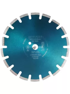   EXTOL INDUSTRIAL gyémántvágó ASZFALT-ra, friss betonhoz, ipari korong, szegmenses; 350×25,4mm, száraz és vizes vágásra
