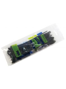   EXTOL PREMIUM kábelkötegelő 7,6×500mm 50db, fekete nylon; UV-, sav- és lúgálló