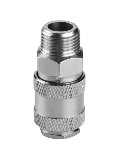   EXTOL PREMIUM gyorscsatlakozó-hüvely, külső menettel, 1/2', nikkelezett réz, bliszteren