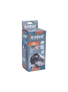   EXTOL PREMIUM körkivágó téglához, SDS Plus befogás; 79mm, M16×100mm hosszúságú szár