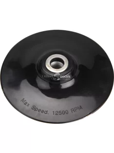   EXTOL CRAFT gumitányér sarokcsiszolóhoz; 125mm, M14, kemény, max. 12.500 ford./perc
