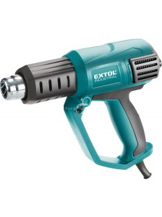   EXTOL INDUSTRIAL hőlégfúvó, 2000W két fokozatú, 1000W/2000W, 50/650°C, 250/500 L/perc, kofferban, tartozékokkal