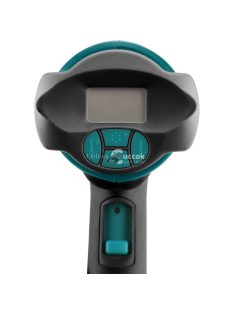   EXTOL INDUSTRIAL hőlégfúvó, 2000W két fokozatú, 1000W/2000W, 50/650°C, 250/500 L/perc, kofferban, tartozékokkal