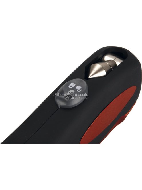 EXTOL PREMIUM nyomásmérő digitális, 5 az 1-ben autós funkció: nyomásmérő, fehér fény, vörös fény, üvegtörő, biztonsági öv átvágó