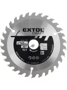   EXTOL CRAFT körfűrészlap, keményfémlapkás, 350×30mm(lyuk átm), T60; 3,5 mm lapkaszélesség, max. 4.300 ford/perc