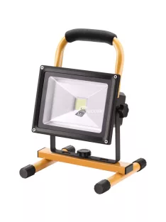   EXTOL LIGHT hordozható LED lámpa (reflektor), 10/20W; 1400 Lm, IP65, Li-ion akkus, 4400 mAh, tölthető: 230V és 12V is, 1,5kg