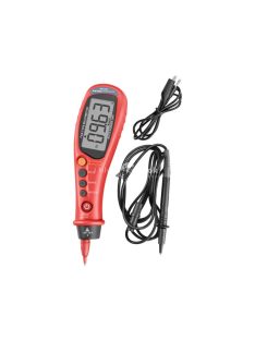   EXTOL PREMIUM digitális multiméter, toll típusú; Amper/Volt/Ohm mérő, hangjelző funkcióval, CE, 2 db 1,5V AAA elem