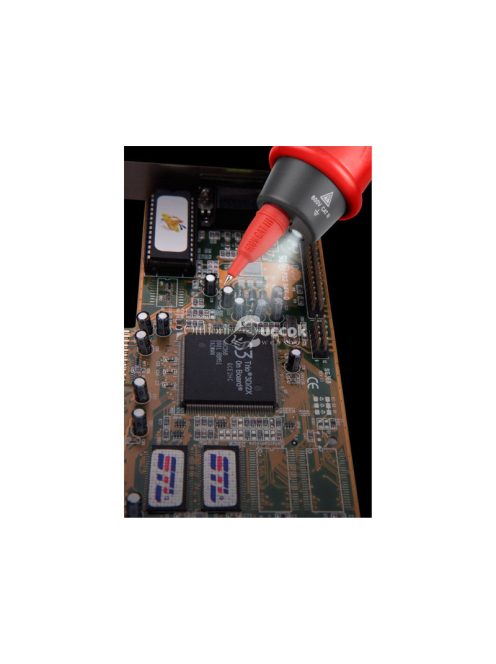 EXTOL PREMIUM digitális multiméter, toll típusú; Amper/Volt/Ohm mérő, hangjelző funkcióval, CE, 2 db 1,5V AAA elem