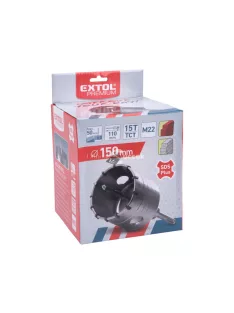   EXTOL PREMIUM körkivágó téglához, SDS Plus befogás; 150mm, M22×170mm hosszúságú szár